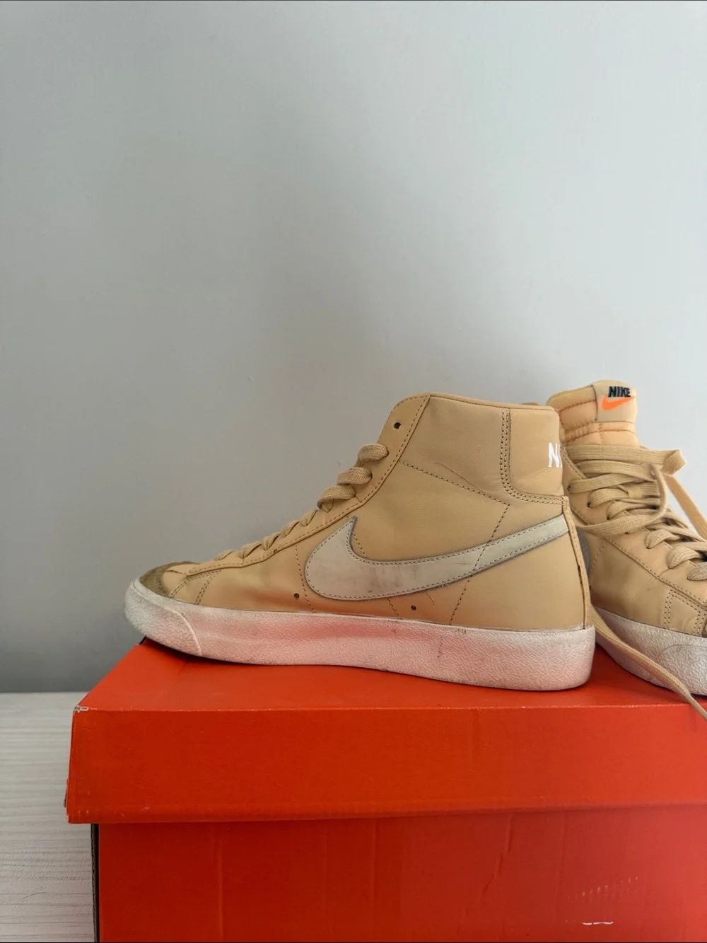 Nike Women’s High-Top Sneakers in Yellowish Color